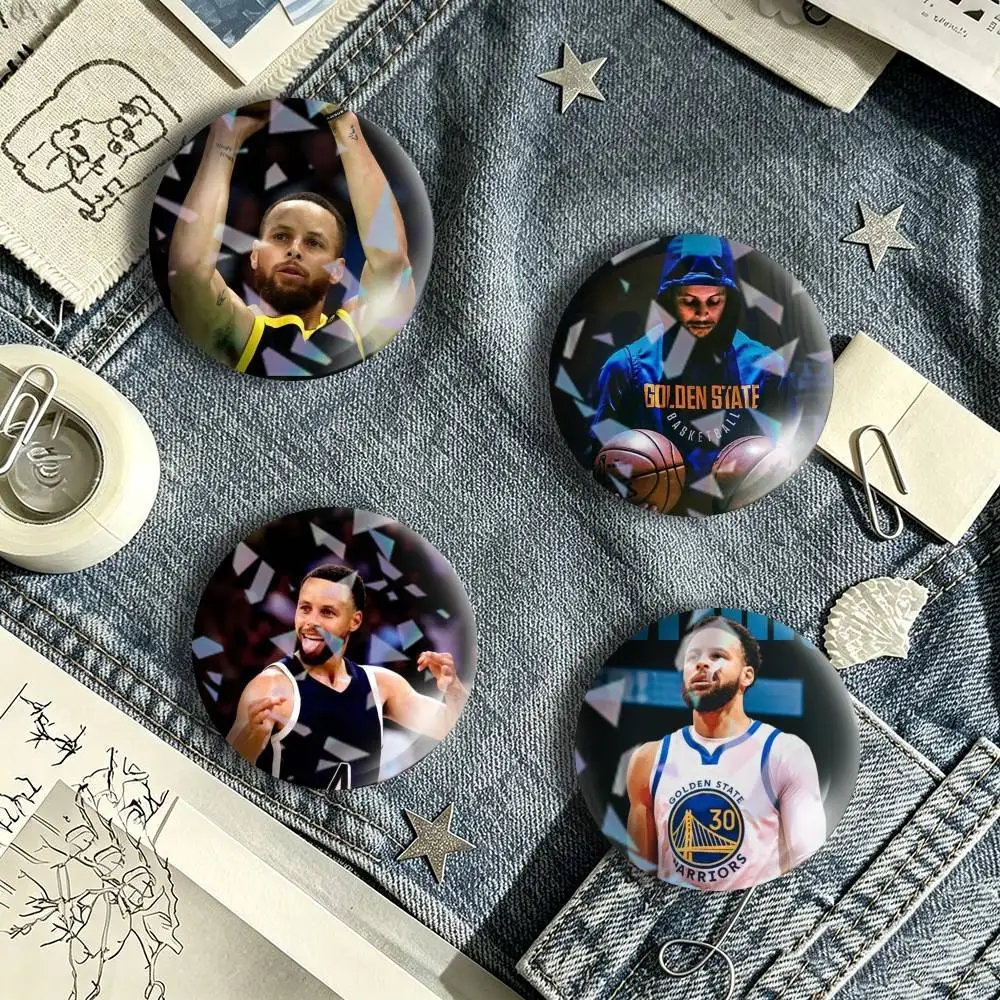 Stephen Curry Tin badges in 25/32/44/58/75mm, brooch pins for accessories & gifts,Souvenir.