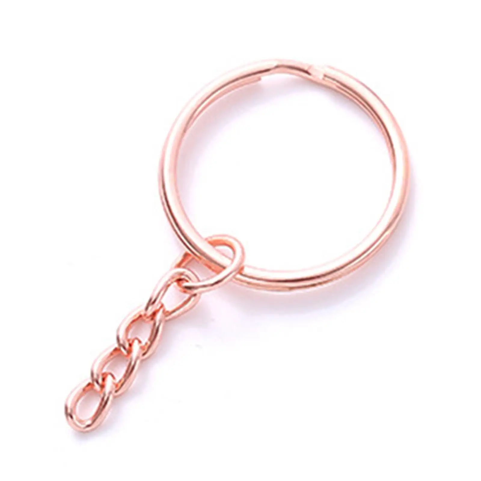 50Pcs 1" 25mm Key Chain Rings Set, Keychain Rings with Chain and Jump Rings Bulk for Jewelry Findings Making