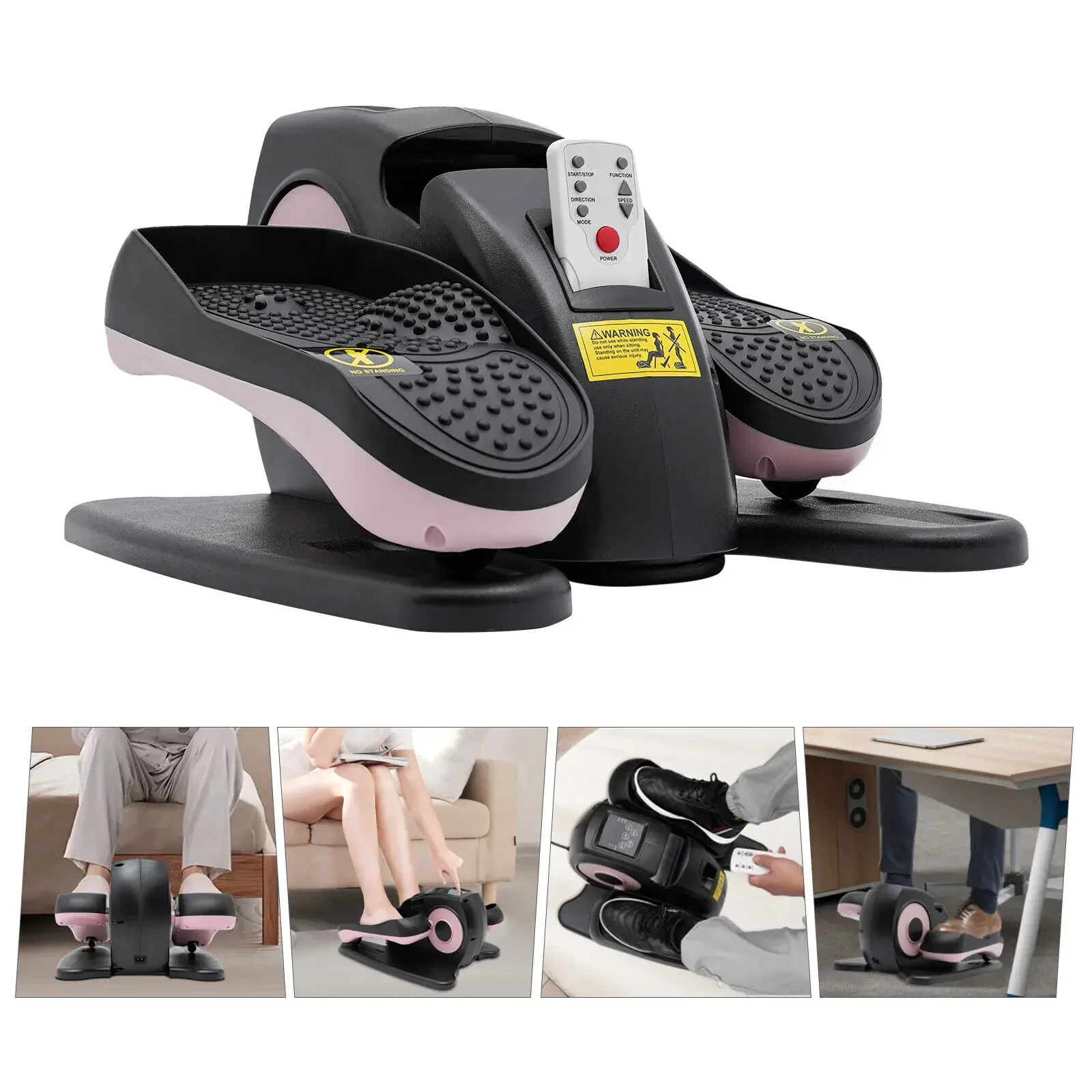 Motorised Trainer Motorised Mini Electric Sitting Leg Foot Pedal Exercise Device Fitness for Daily Fast or Slow Walking W/LCD