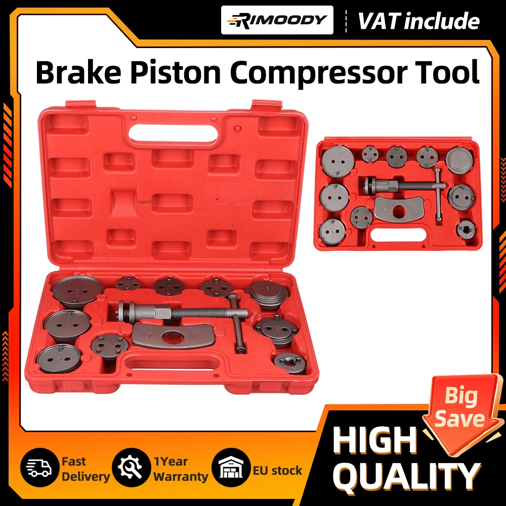 Podofo – Kit professionnel de réparation automobile pour garage, comprenant 12 outils universels de rembobinage d'étrier de frein et de compression de piston de frein