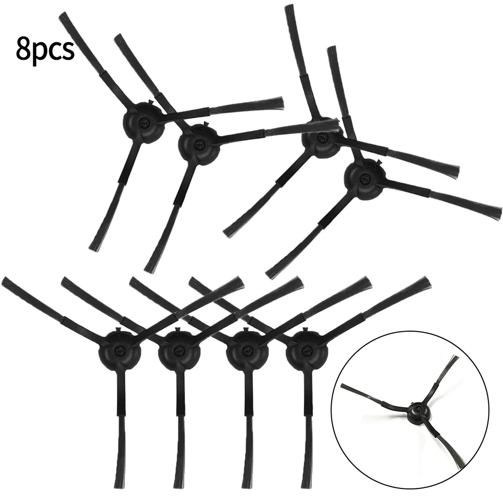 แปรงด้านข้างเครื่องดูดฝุ่น8ชิ้นสำหรับ ihome nova อุปกรณ์ชิ้นส่วนเครื่องดูดฝุ่นหุ่นยนต์ที่ว่างเปล่าด้วยตัวเอง