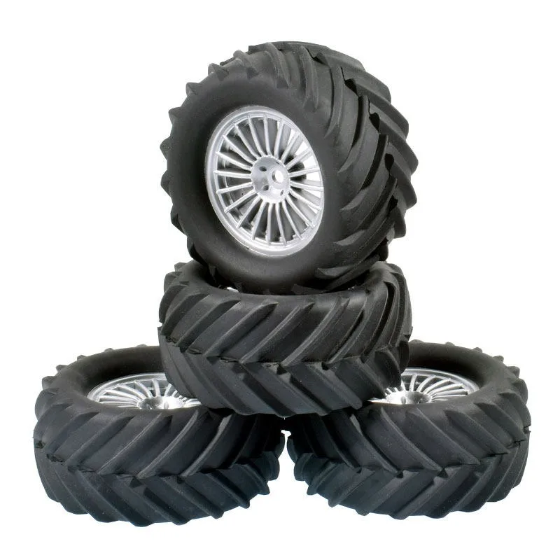 

4Pcs Snow Sand Tires Tyre Wheel for Wltoys 144001 124018 124016 124017 144010 124019 H16P H16E 1/14 1/16 1/18 RC Off-road Car