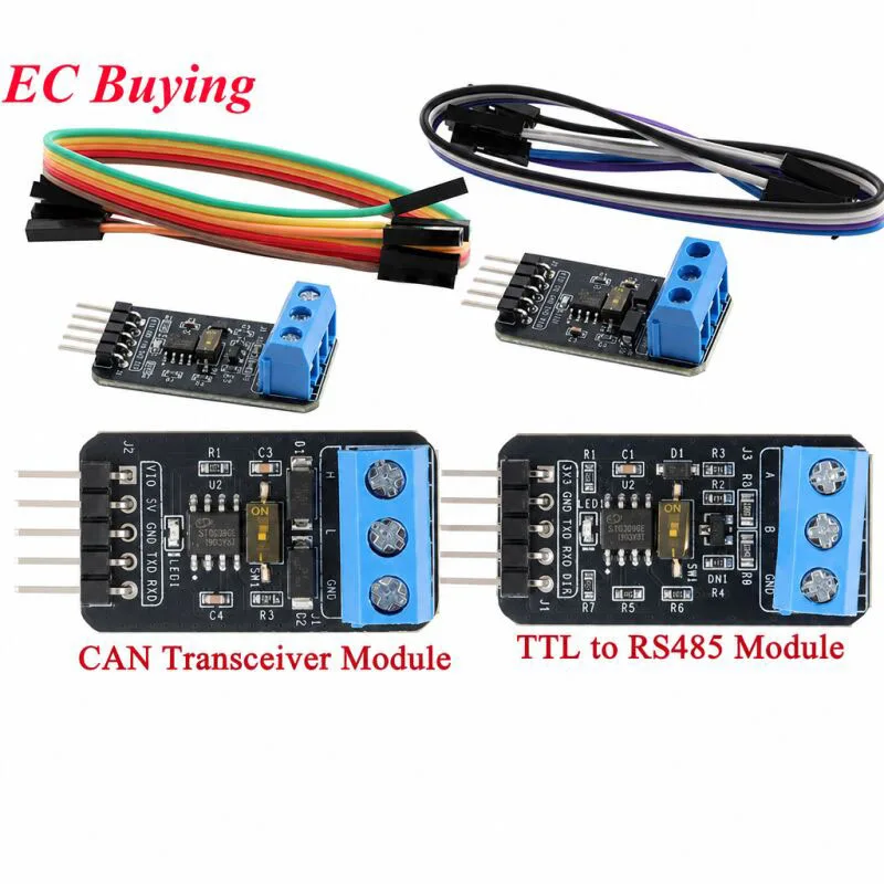 1-2Pcs CAN Transceiver Module TTL to RS485 Mutual Conversion Serial Level Half-duplex Communication Long Distance Transmission
