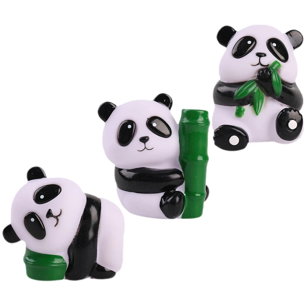 

3 Pcs Panda Eye Stretch Toys Cute Squeeze Funny Cartoon Kids Party Favors Soft Bright Color Animal Squishy