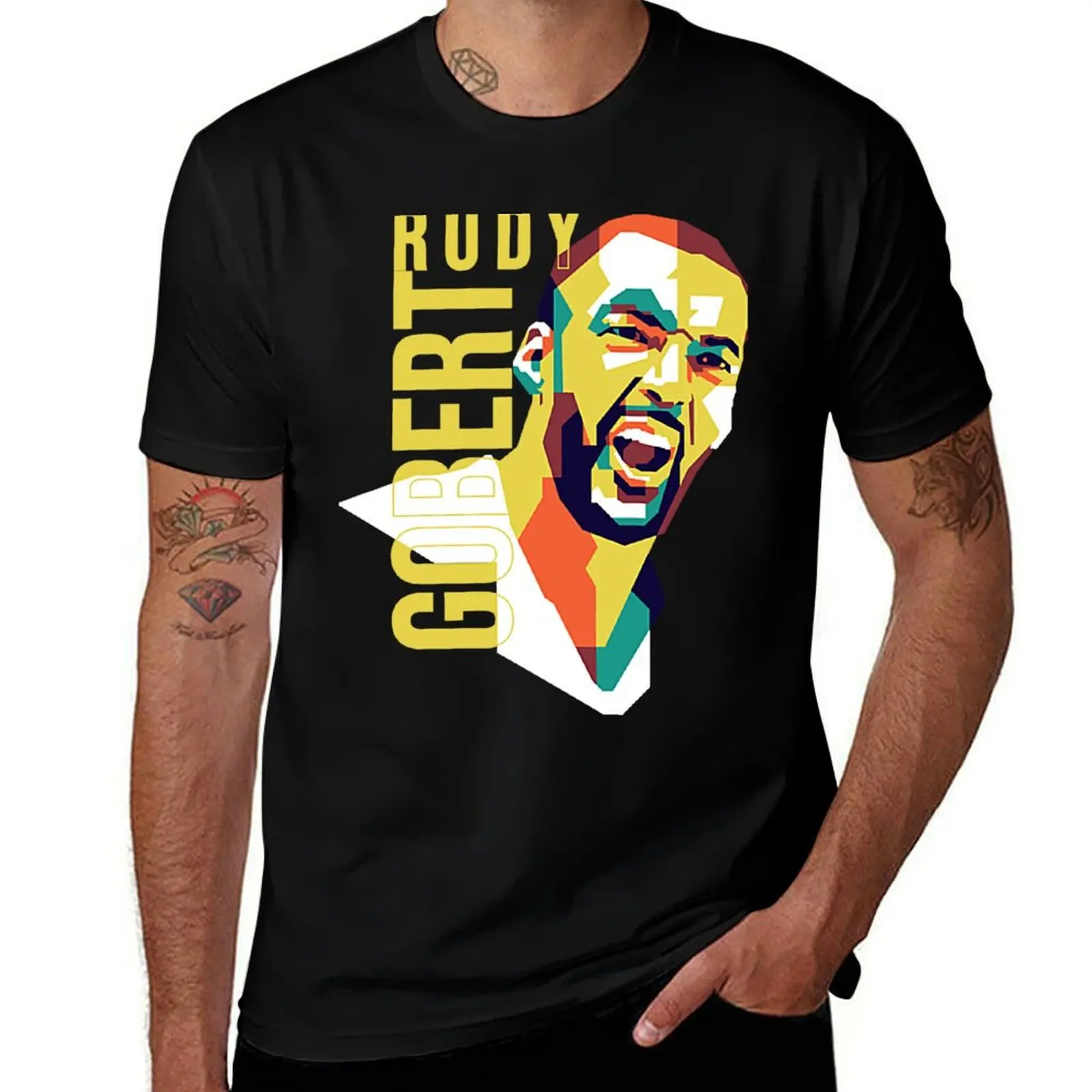 

t T-Shirt shirts cotton graphic Gobert shirts t quality high WPAP man vintage On man graphic T-Shirt Style for t shirts