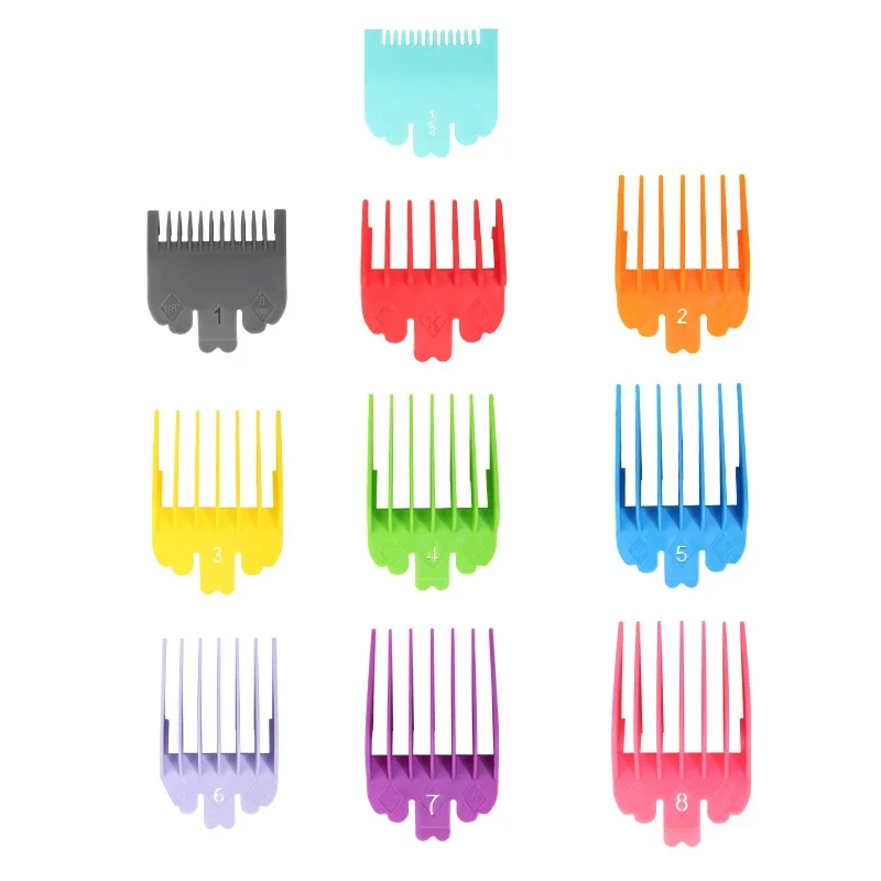 10Pcs/set Universal Hair Clipper Limit Comb Guide Attachment Set 1.5Mm-25Mm Professional Electric Hair Trimmer Accessories