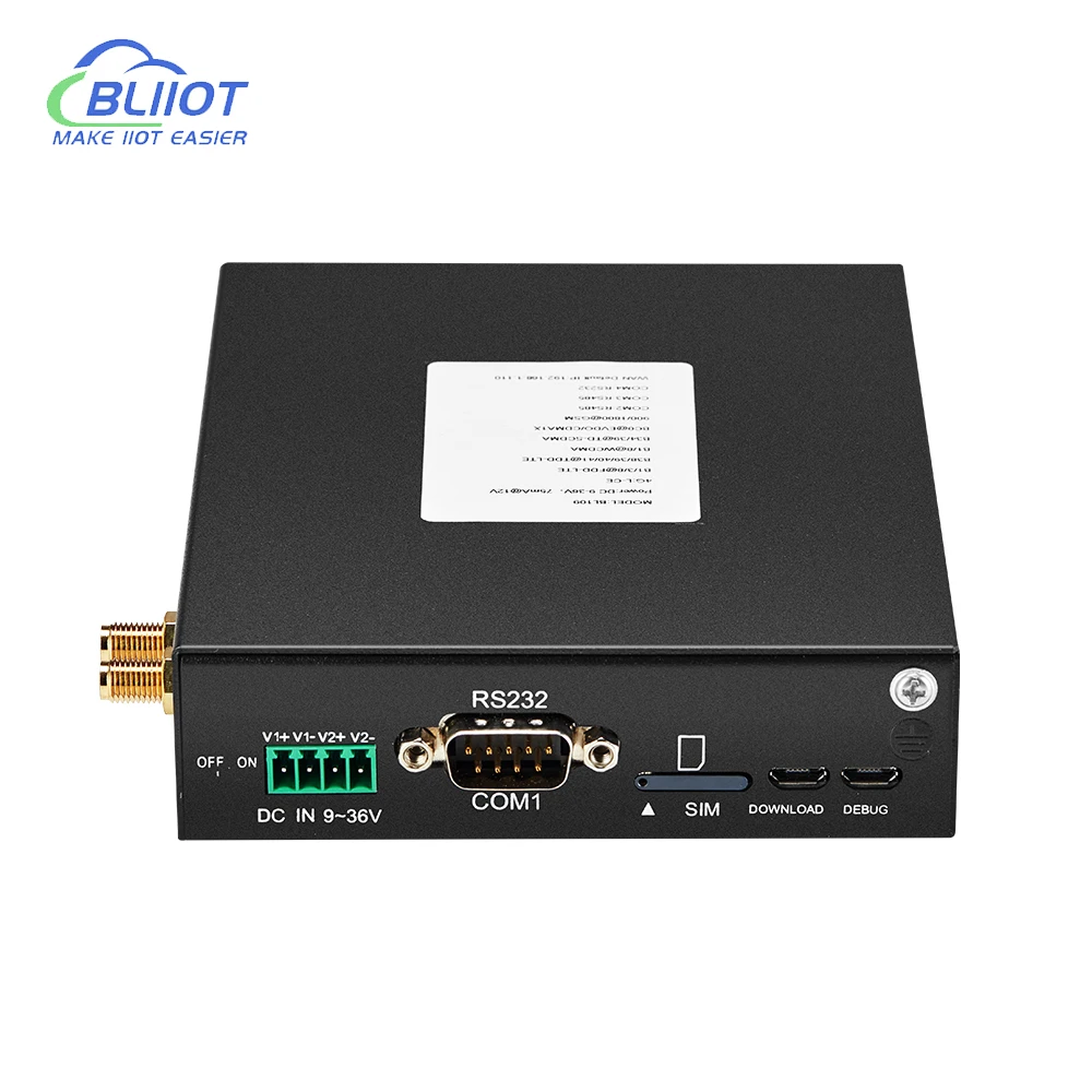 BLiiot Industrial IOT Wireless Protocol conversion RS485 232 RJ45 PLC modbus to MQTT Remote Download Upgrade BL110