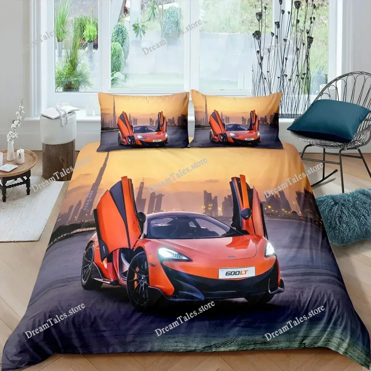 

Luxury Racing Car Bedding Set Print Duvet Cover Set Polyester Quilt Cover Pillowcase Single Queen Twin King Size for Boys Men741