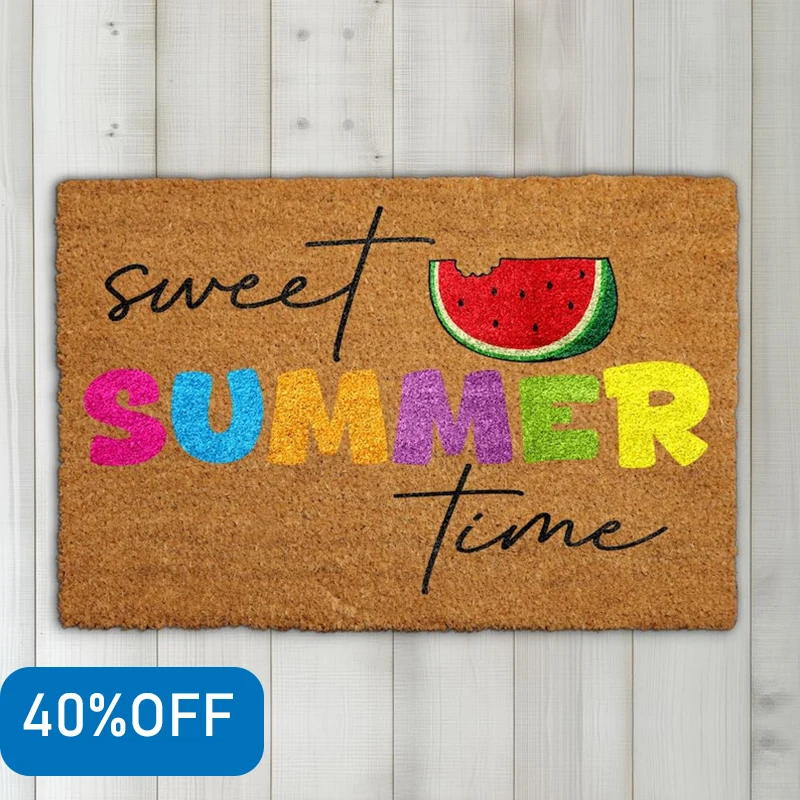 

Playful Watermelon Welcome Mat - Anti-Slip Funny Doormat for Wet Days－Beautiful House Decor－Unique Housewarming Gift