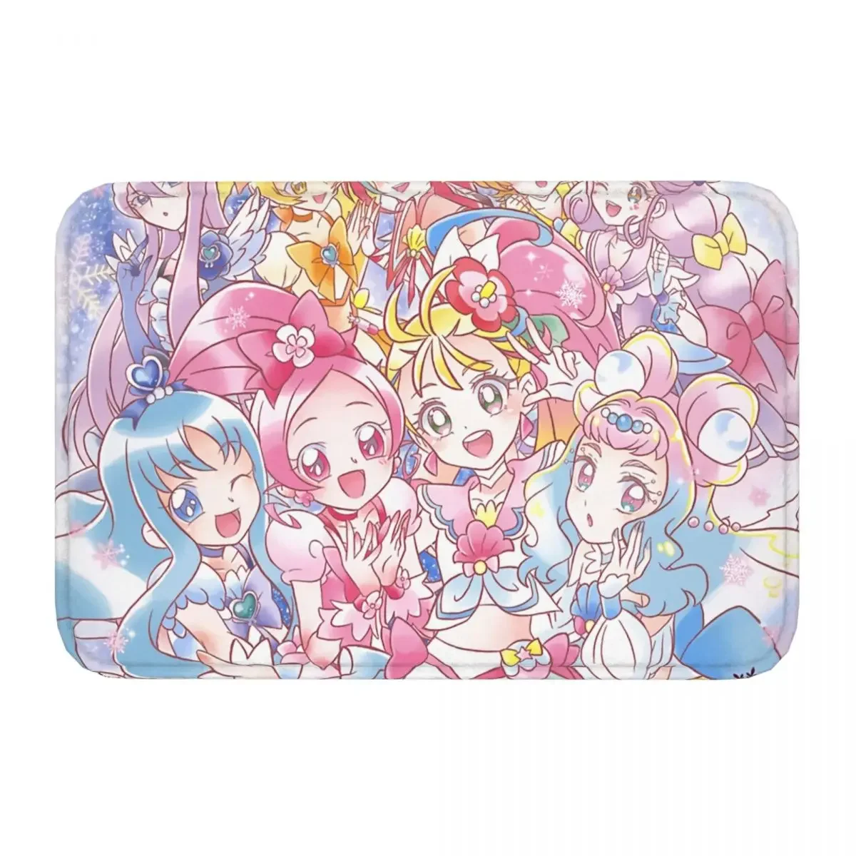 Pretty Cure Precure Princess Anime Anti-Slip Rug Doormat Kitchen Mat Tropical Rouge Yuki Kiseki No Yubiwa Papaya Floor Carpet