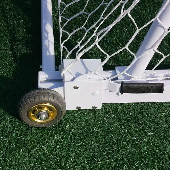 Marco de aluminio para juegos al aire libre de 3*2M con ruedas, portería de fútbol sala para entrenamiento