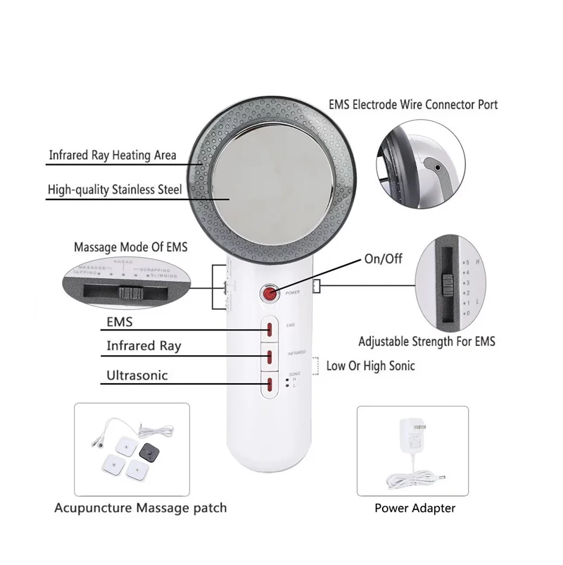 Cavitazione ultrasonica LED EMS dimagrante bruciagrassi corpo massaggiatore anticellulite ultrasuoni a infrarossi macchina per la perdita di peso