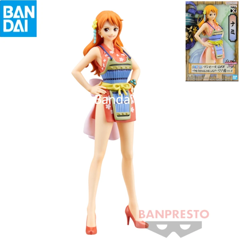 In Stock Brand New Genuine Bandai DXF Set Scenery THE GRANDLINE LADY Wano Country Vol.7 Nami - Figure Doll Model Collection Gift