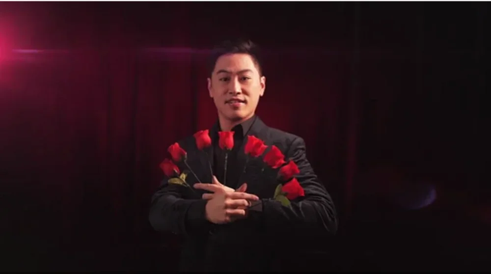 Y Rose 2.0 by Zebang LI Stage Magic Tricks One to Four Flower Illusion Appearing Rose Magia Magicians Prop Illusion Gimmick