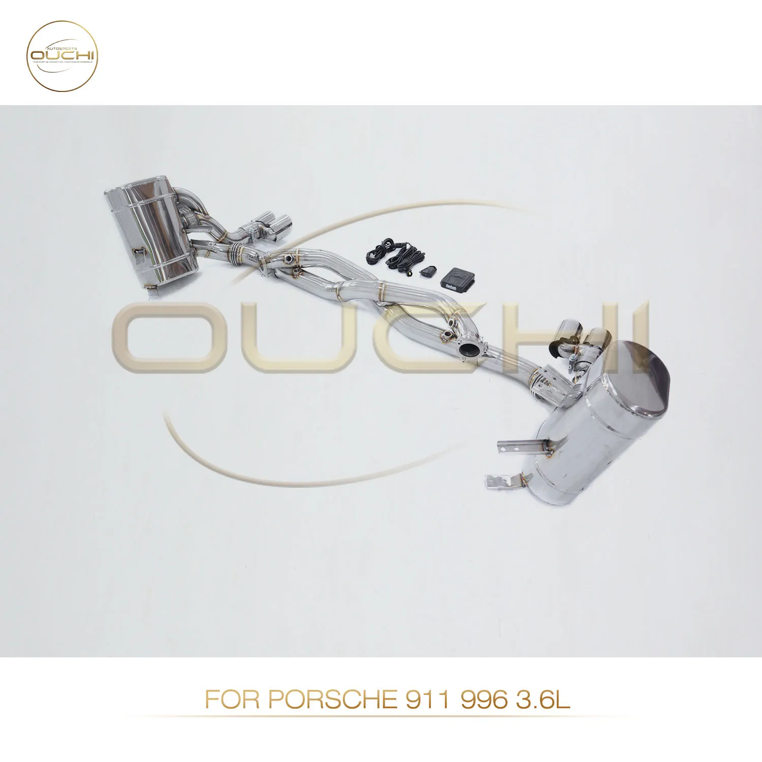 

Выхлопная система из нержавеющей стали с клапаном для Porsche 911 996 3.6L, задний глушитель с дистанционным управлением клапаном