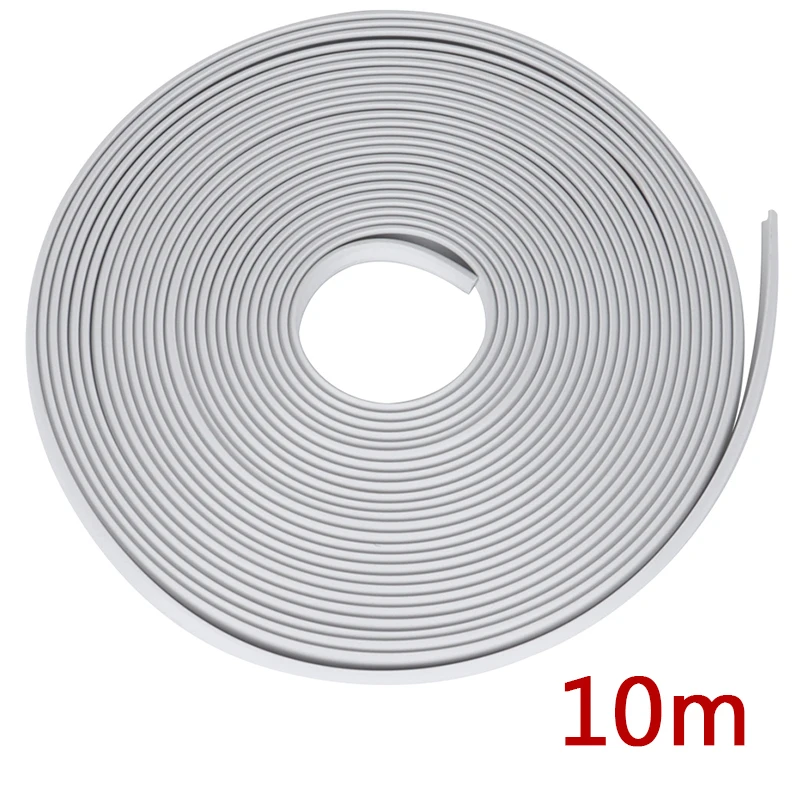 10m RV Vehicle White Wheel Rims Protectors Decor Strip 13mm Tire Guard Line Rubber Mounding Trim Tire Guard Line RV Styling