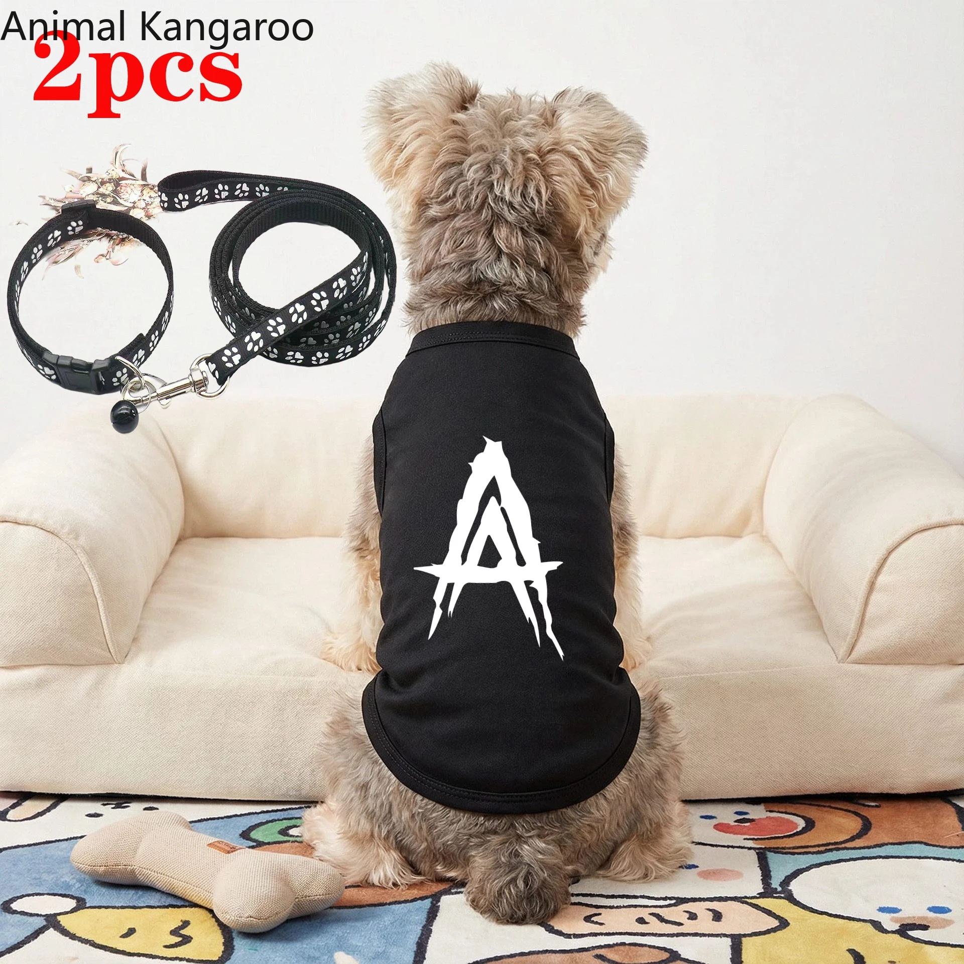 2 Stück Niedliche Sommer-Kühlweste für Hunde Cartoon-Design Weiche Kleidung Sommer-Shirts für Kleine Mittlere Große Hunde Welpen Französische Bulldoggen Kleidung