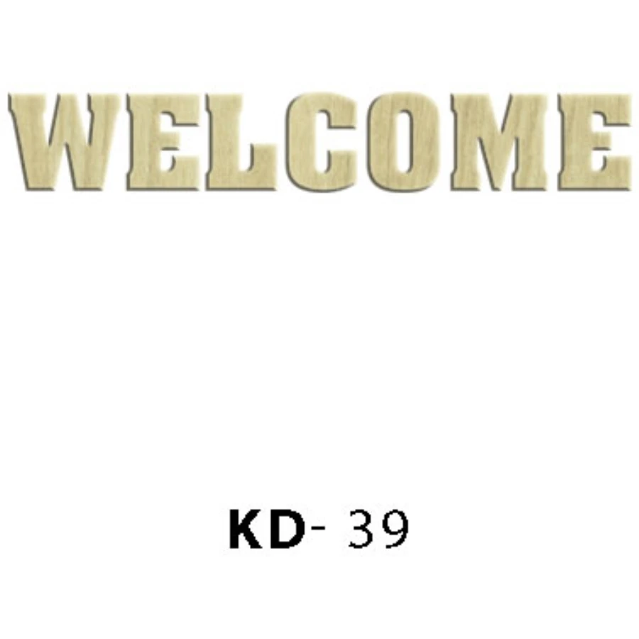 KD39 Welcome Write Wood Package Ornament, Hobby Unpainted Wooden Ornament