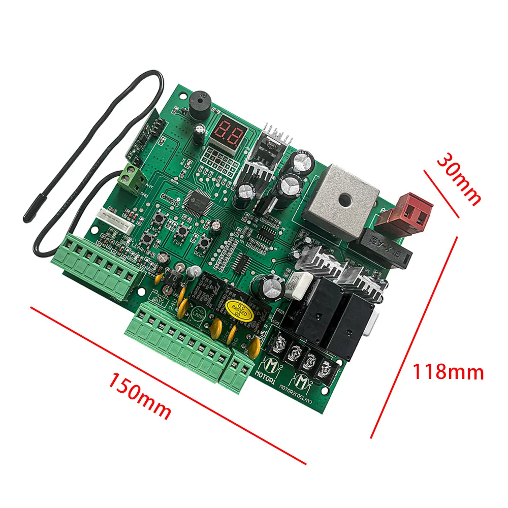 24V Double Door Swing Gate Auto Gate Opener Control board Receiver Automatic Door Access Control System 433.92mhz Remote Control