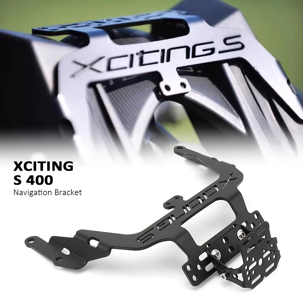 

For Kymco Xciting S 400 XCITING S400 New Motorcycle Accessories Phone Holder GPS Mount Navigation Bracket With Logo