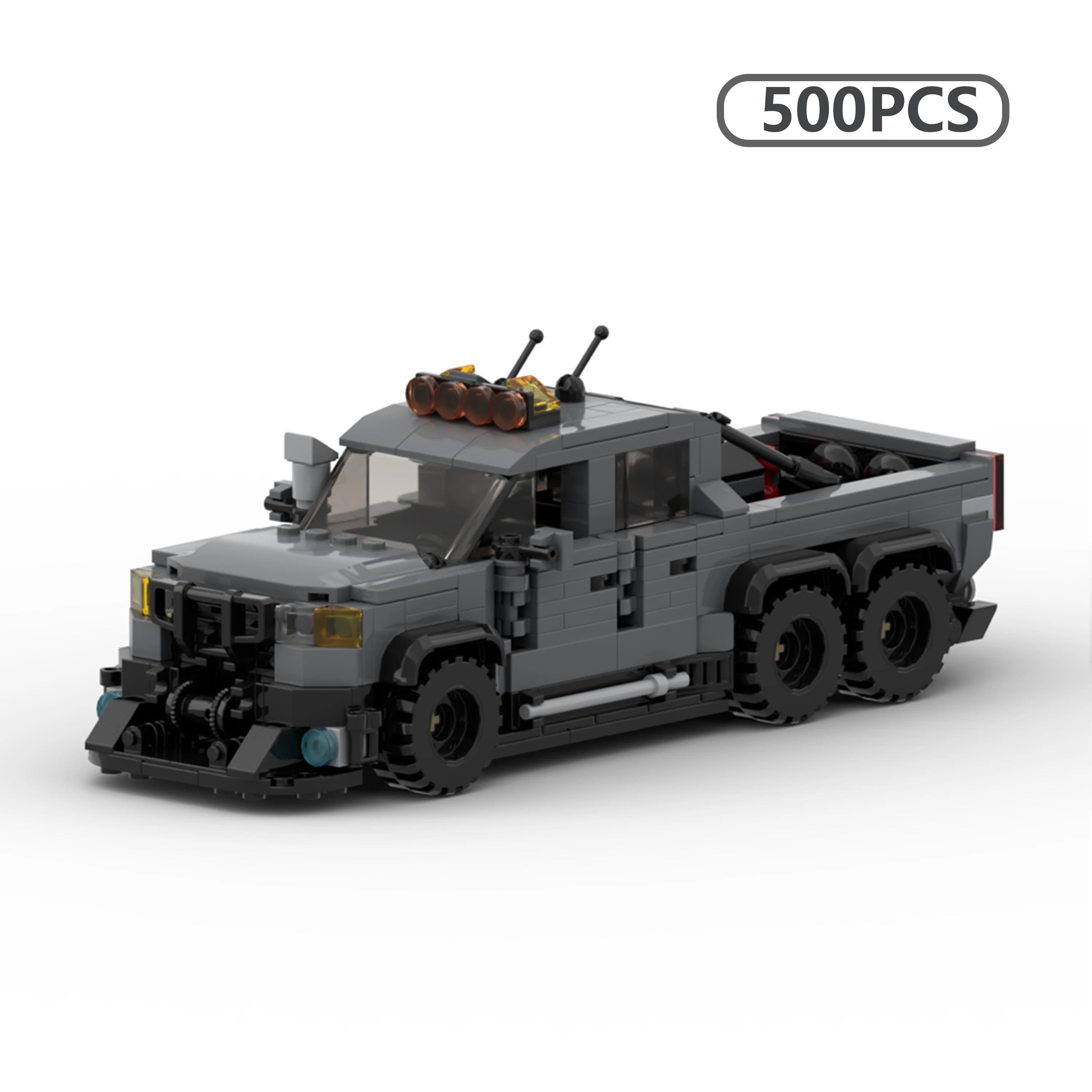 

MOC VelociRaptor Style SUV Building Blocks 8-Stud Truck Model Speed Series Construction Toy for Adults