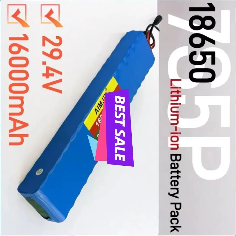 

16000mAh 18650 Lithium Ion Battery 7S5P 29.4V for Transportation Equipment Outdoor Power Supplies High Capacity Energy Storage S