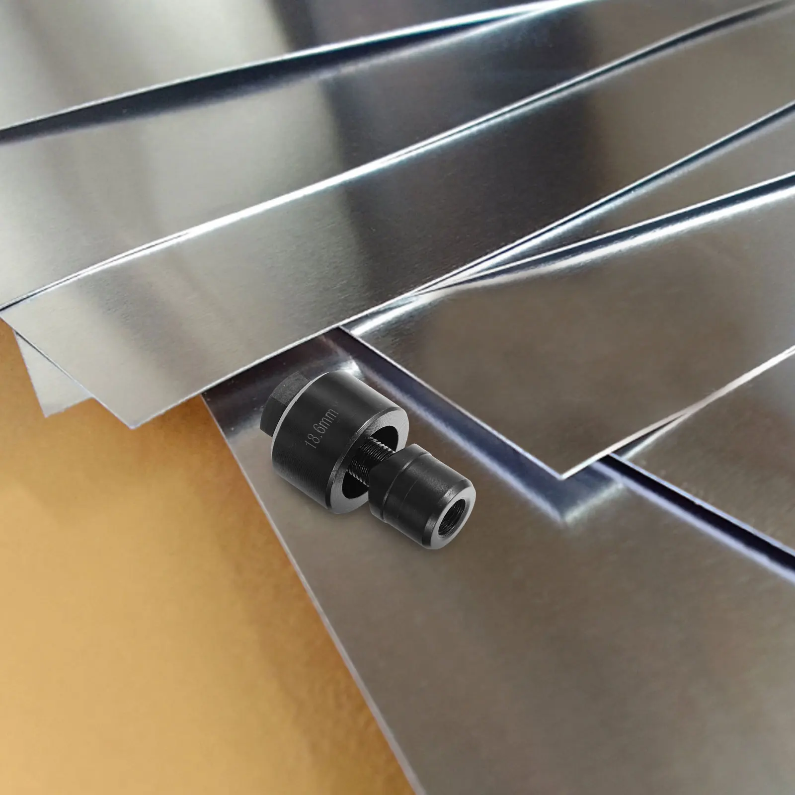 

18.6mm Hole Puncher for Metal Plate Sink Black Opener Efficient Drilling Tool Durable Material Simple Operation Precise