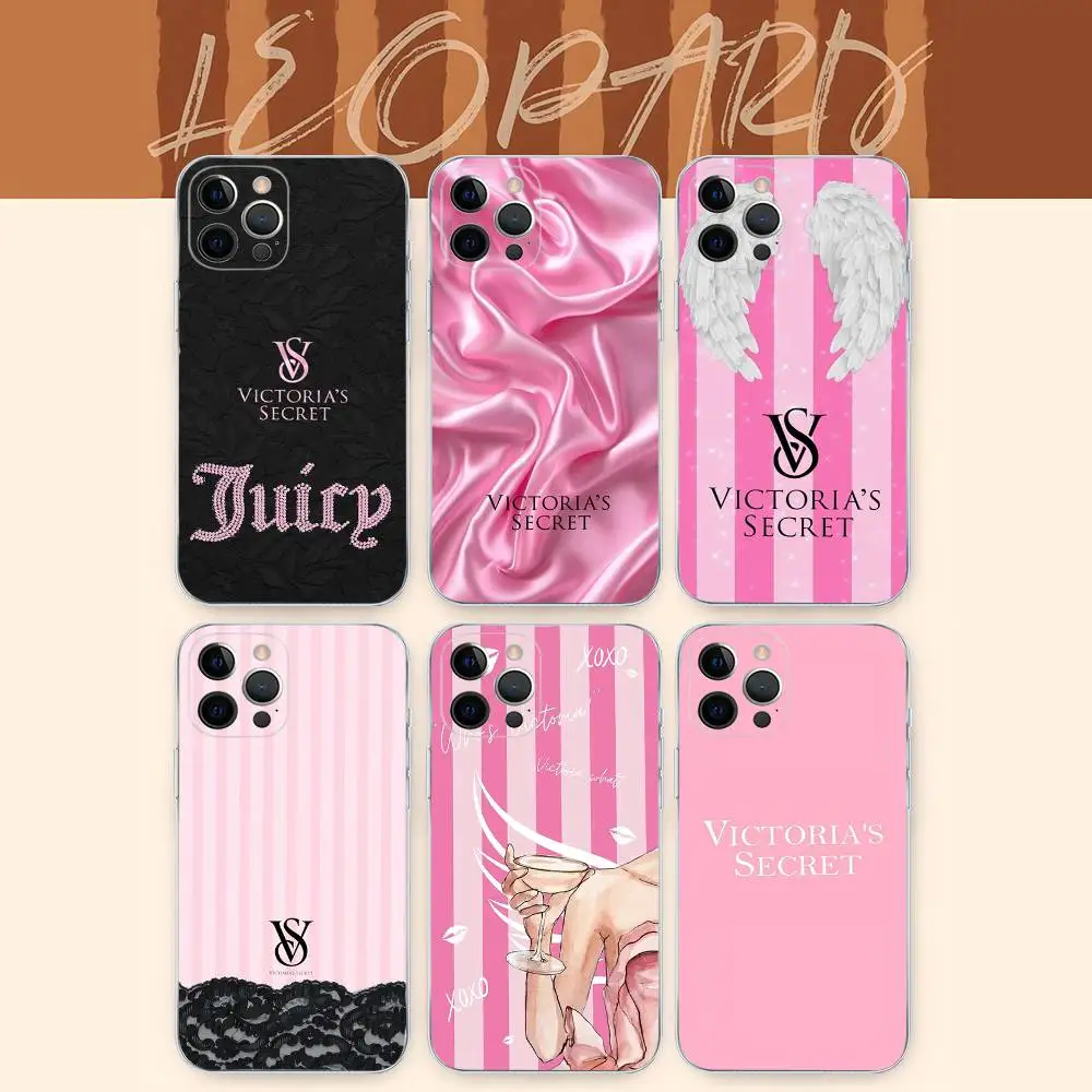 Чехол для телефона V-Victorias-Fashion-S-Secret для iPhone 17 16 15 14 13 12 11 Pro Max Plus, высококачественный силиконовый