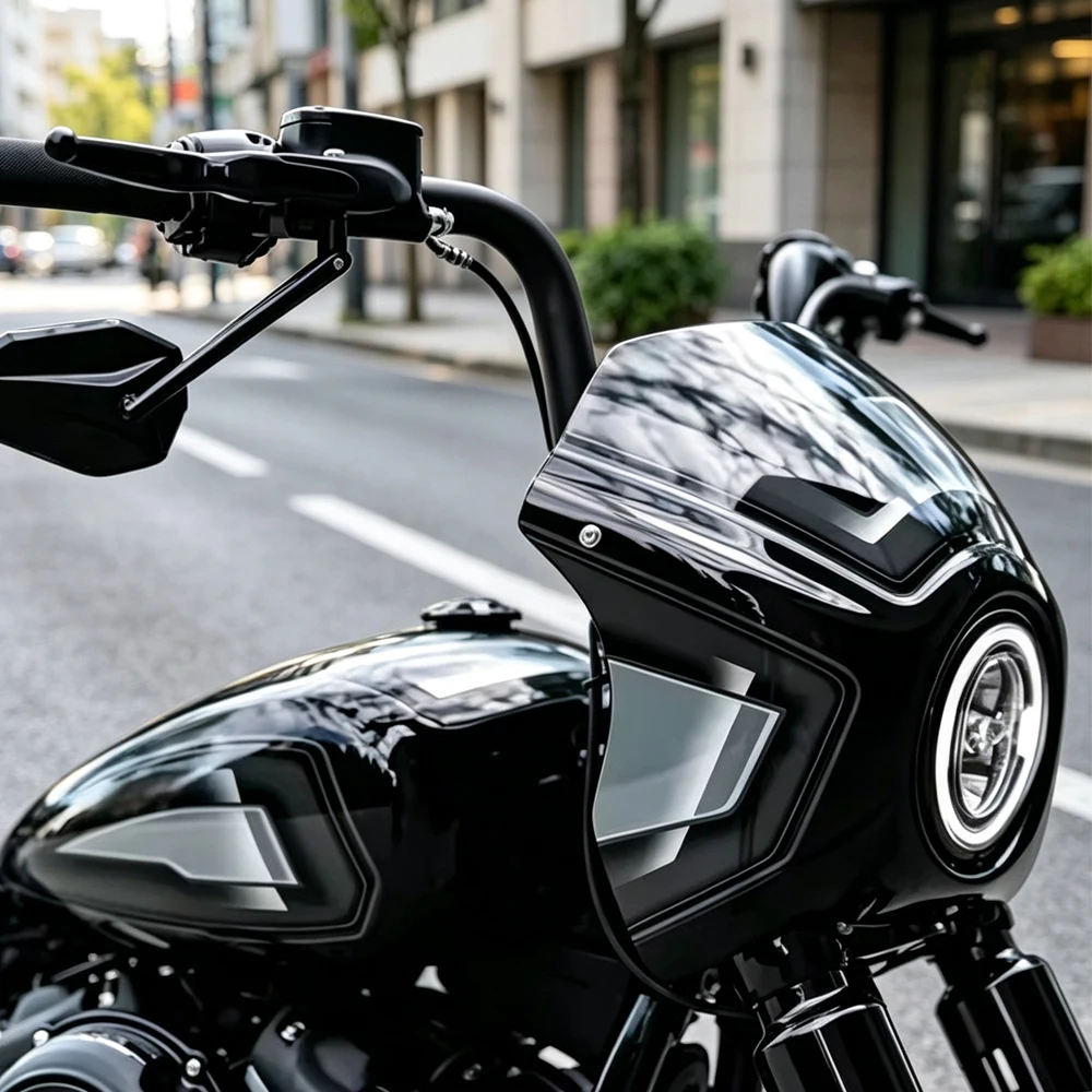 For Harley M8 Softail Street Bob FXBB/S Motorcycle Headlight Faring Cover Front Windshield Standard FXST 2018-2026 Accessories