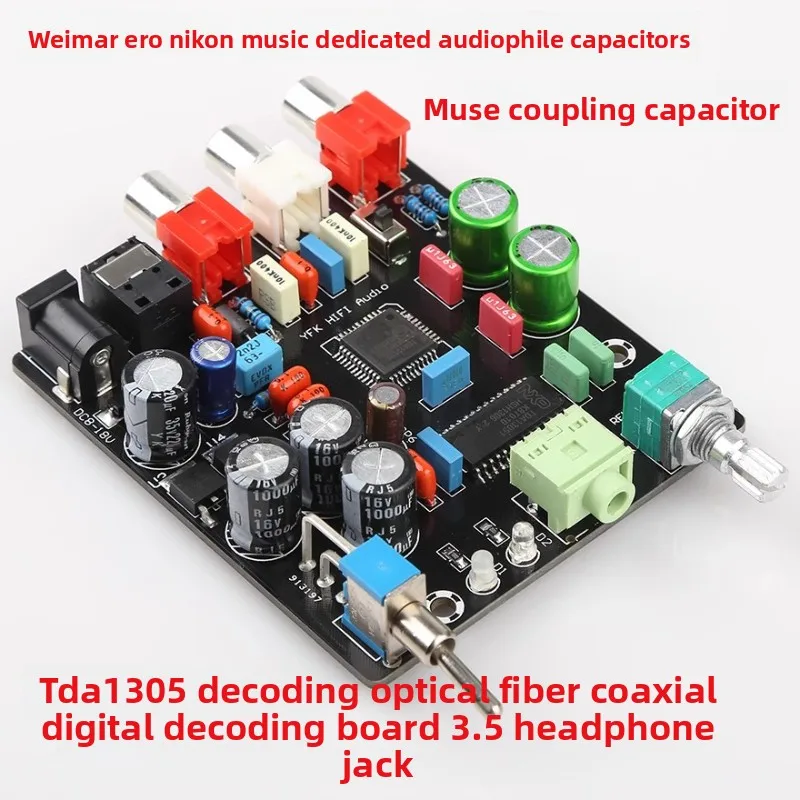 Scheda decodificatore digitale Fibra ottica coassiale DAC TDA1305 Decodificatore Set-Top Box TV Uscita coassiale in fibra ottica 1315