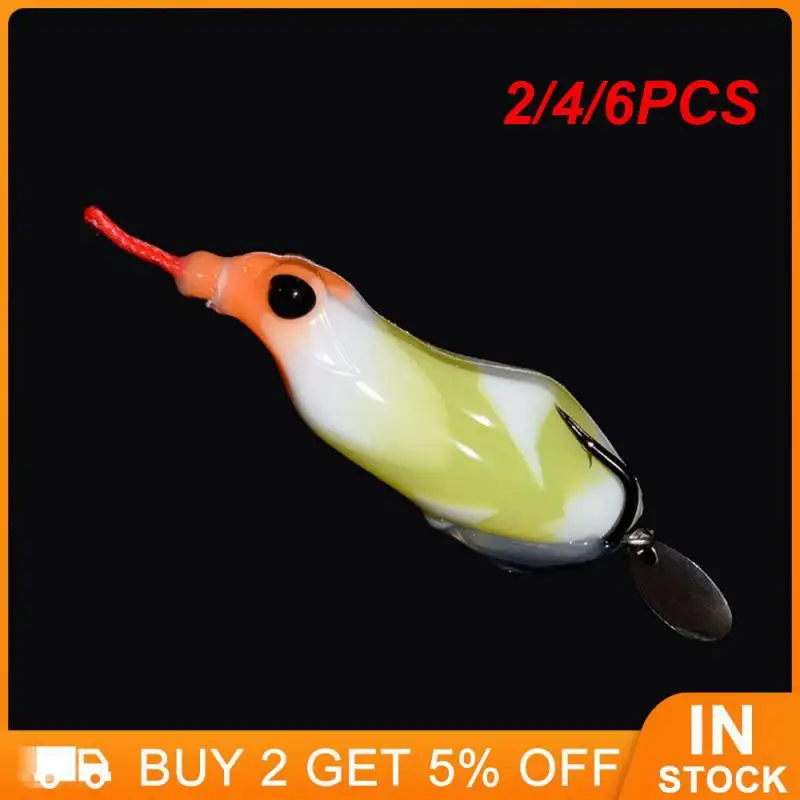 

2/4/6PCS Bionic Bait Modified Fishing Gear Silicone Soft Bait Floating Fishing Lures Fishing Accessories Artificial