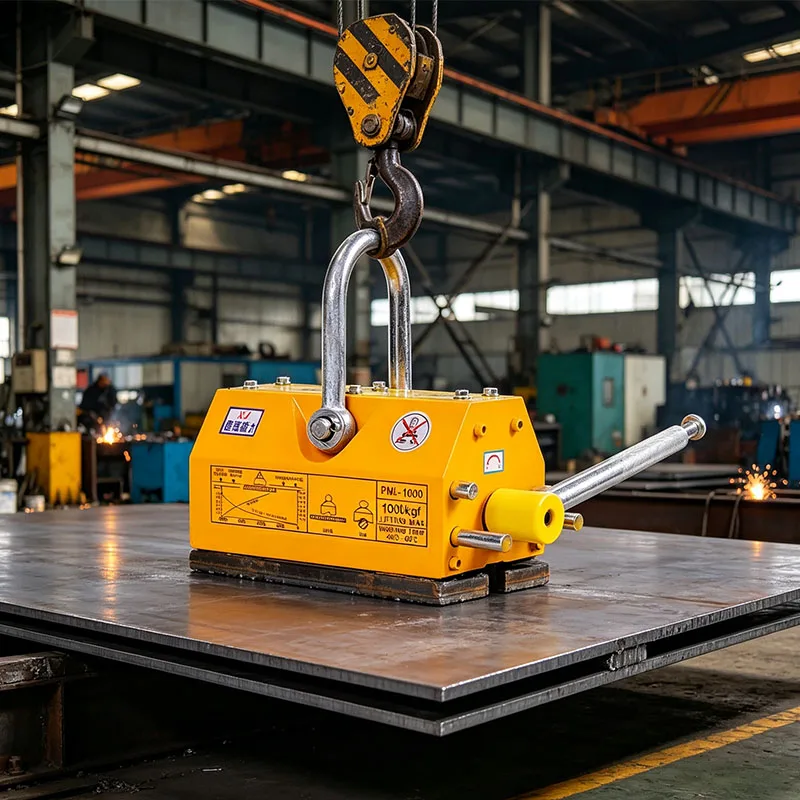 100Kg/200Kg Permanent Magnetic Lifter Neodymium Magnet Crane Hoist Lift Metal Suction Cup Construction Tools