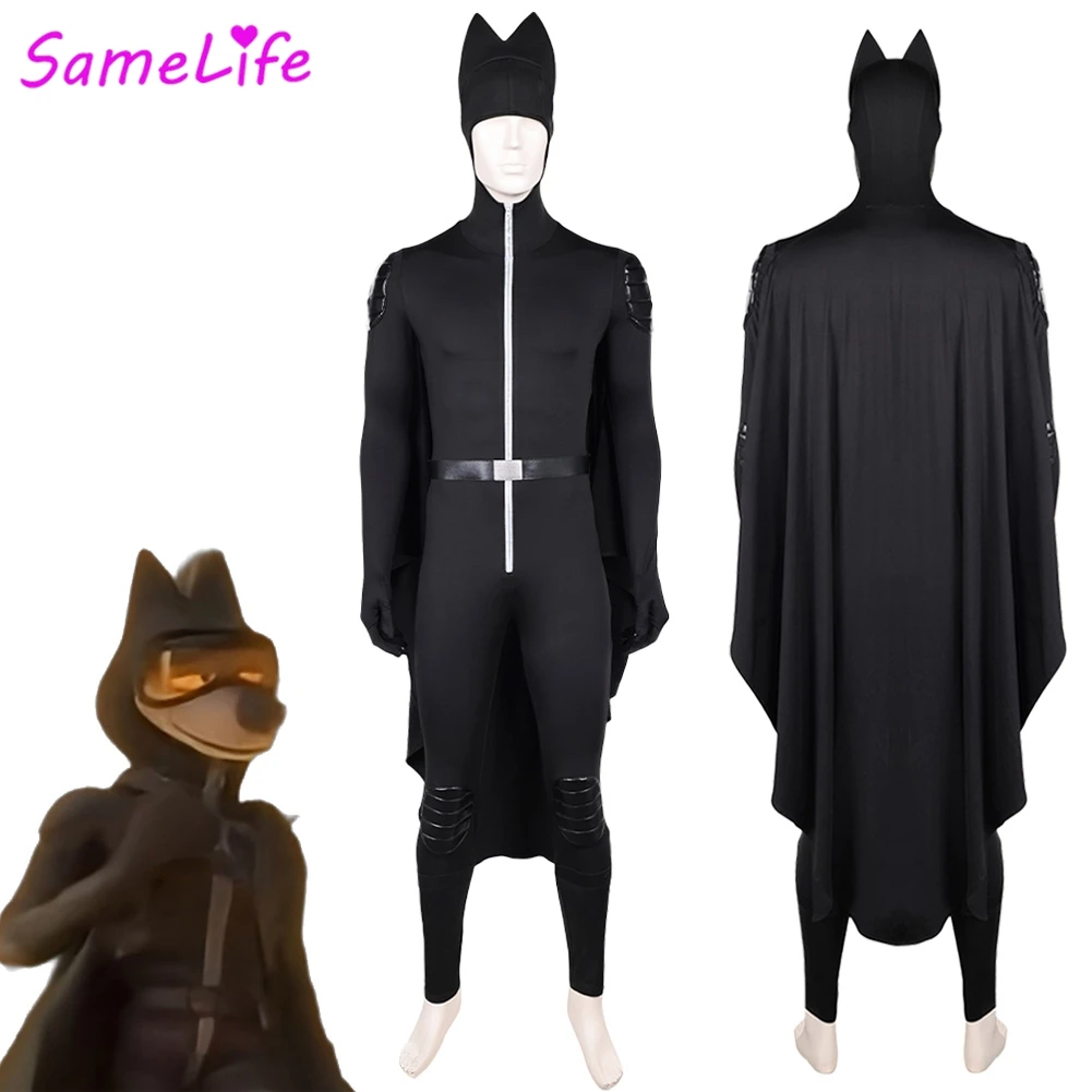 

Bad Guys Mr. Wolf Cosplay Fantasy Flight Suit Clothing 2025 Cartoon Costume Disguise Halloween Adult Men Roleplay Party Outfits