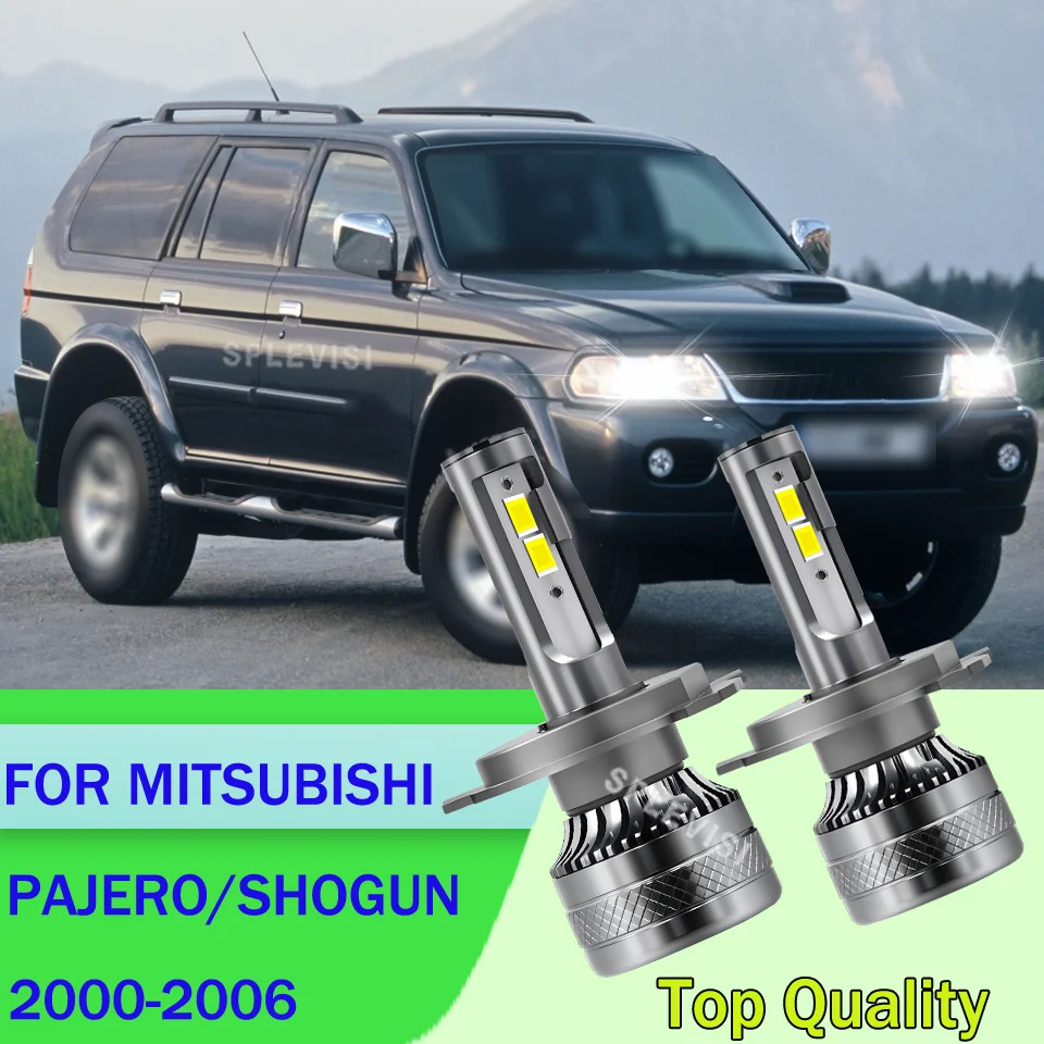 

2Pc High Bright led headlight High/Low Beam 9003 H4 20000LM IP68 For MITSUBISHI PAJERO/SHOGUN 2000 2001 2002 2003 2004 2005 2006