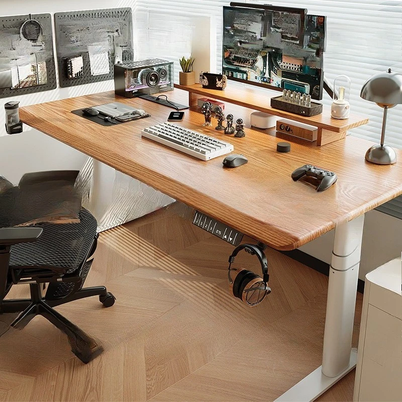 

Electric lifting table Smart computer table Solid wood, home writing desk, game e-sports