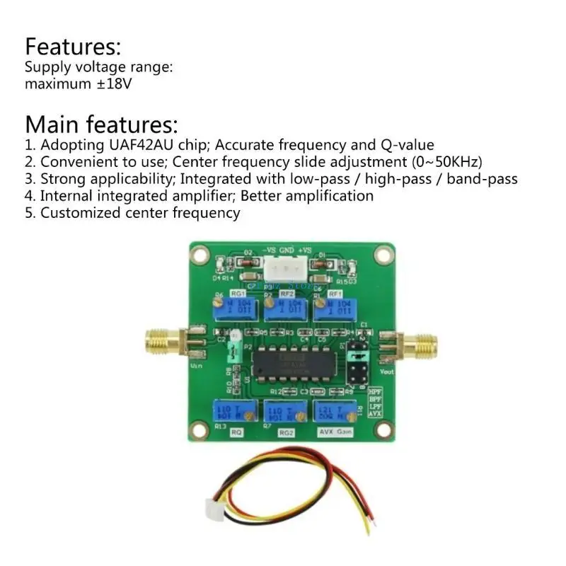 583d UAF42 Module actif universel Module High Pass Low Pass Band Pass Filtrage