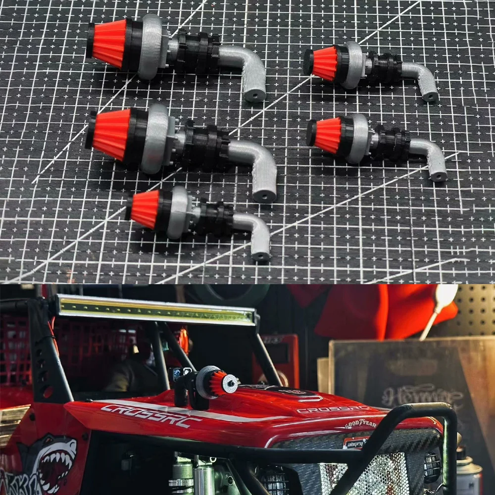 

Simulated Supercharged Air Intake Turbine for 1/10 RC Crawler Car TRX4 Defender Bronco AXIAL SCX10 RC4WD D90 Chevrolet Jeep TRX6