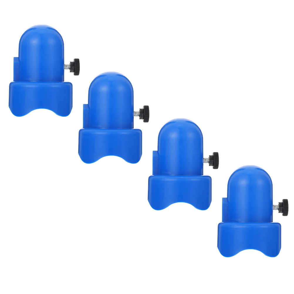 

4 Sets Trampoline Caps Tube Cover Top Accessories Post Blue for Poles Enclosure