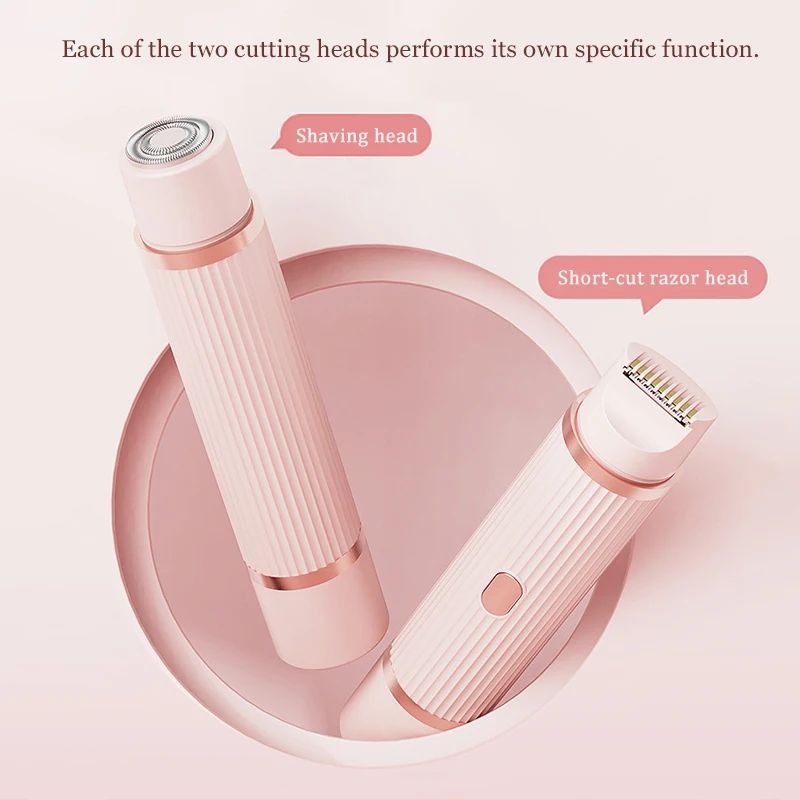 Elektrischer Damenrasierer, Geeignet für Trockene und Nasse Haarentfernung am ganzen Körper, Wiederaufladbarer Tragbarer Bikini-Trimmer – Detail 2