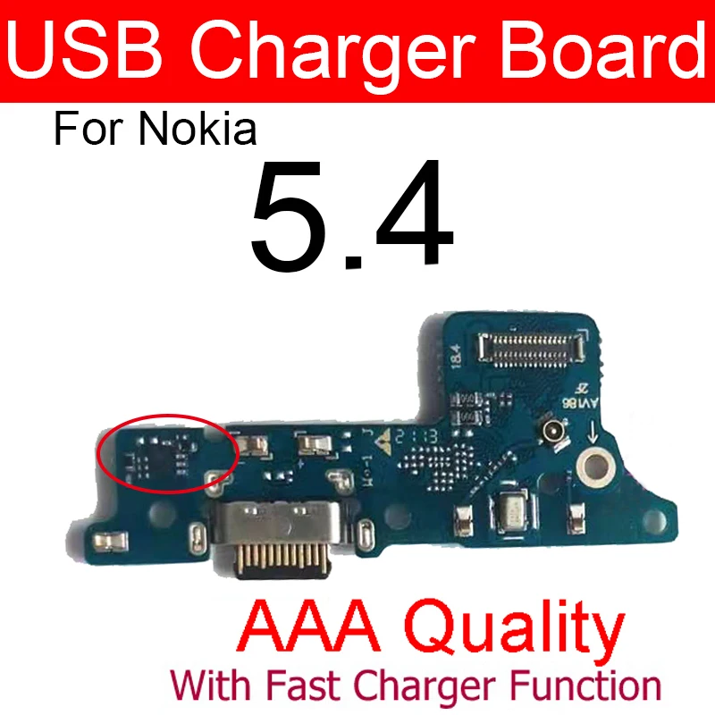 Microphone Usb Charger Board For Nokia 1.3 1.4 2.2 2.3 2.4 3.2 3.4 4.2 5.3 5.4 6.2 7.2 USB Charging Port Board Connector Parts