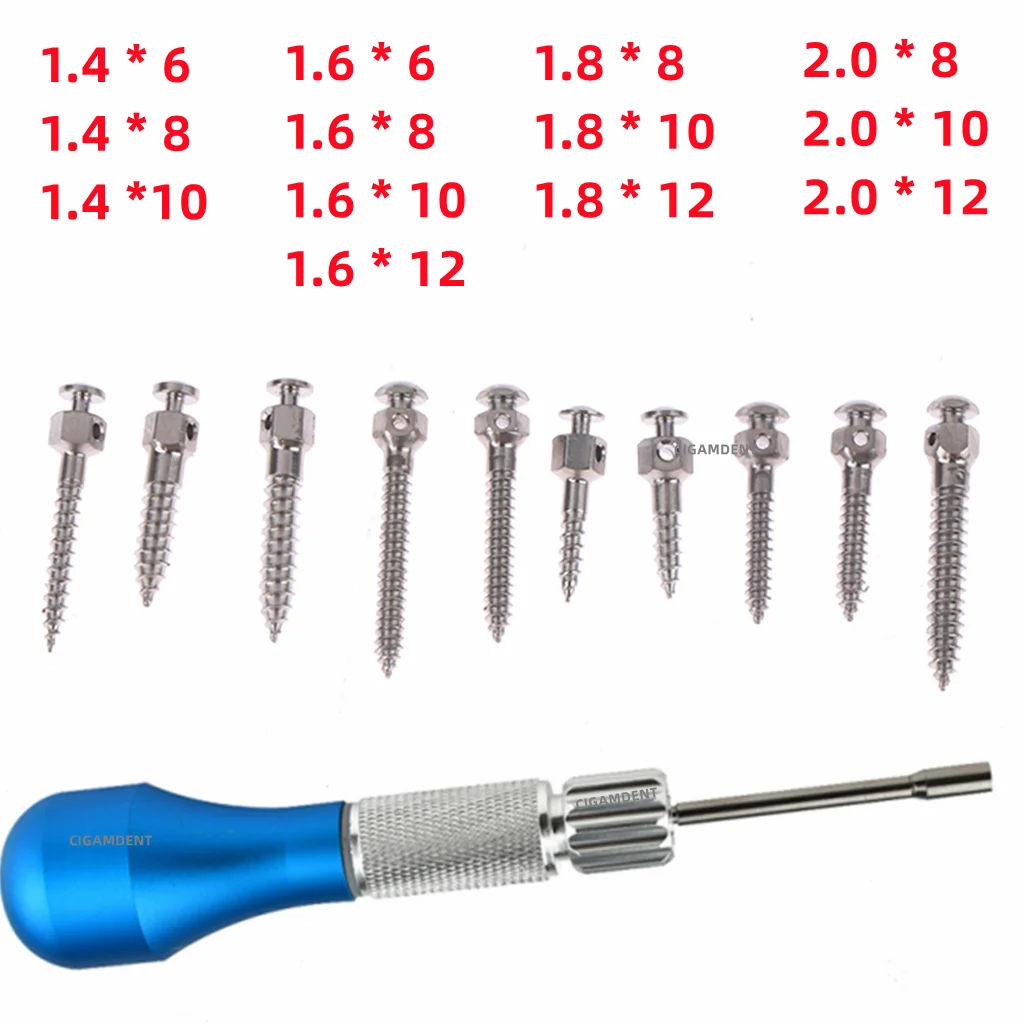 Tandheelkundige Implantaat Nail Driver Zelfboring Voor Tandheelkundige Orthodontische Mini Implantaat Micro Schroeven Ortho Sleepschroef