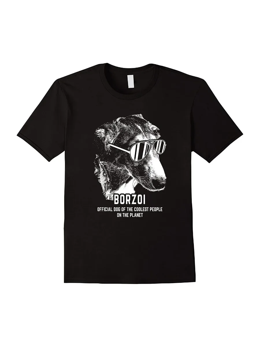 Funny Borzoi Official Dog. Unique Dog Lovers Men T-Shirt. Summer Cotton O-Neck Short Sleeve Mens T Shirt New S-3XL