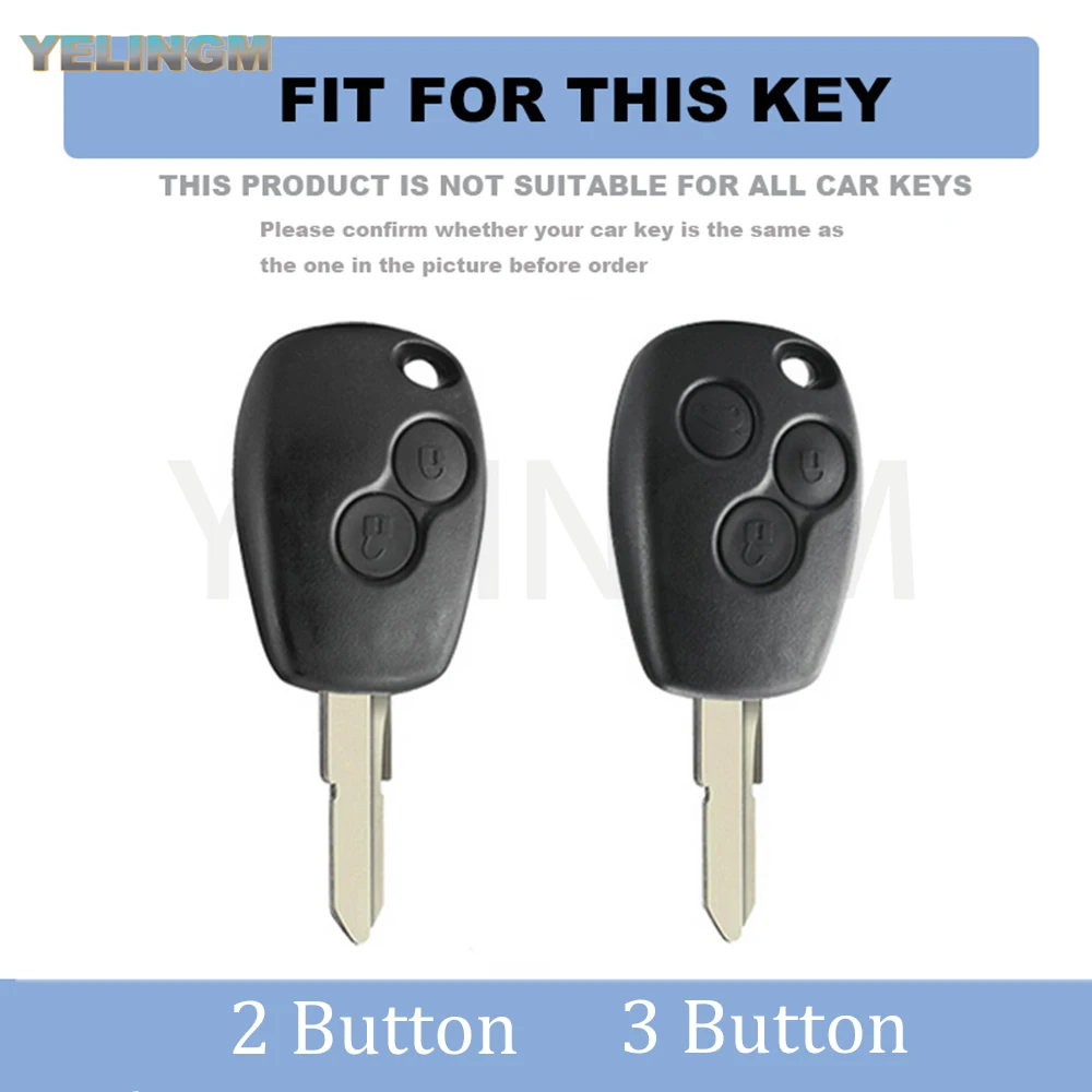 2/3 Buttons Shell Fob For Renault Clio Trafic Twingo Kangoo Master Modus Dacia Duster Sandero TPU Car Remote Key Case Cover