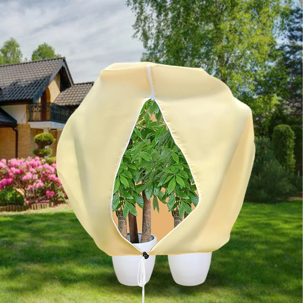 

Frost Cold Protection Plant Protection Bag with Zip Drawstring Frost Protection Plant Covers Freeze Protection Cold for Plants