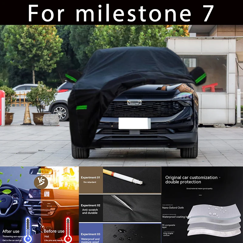 

For milestone 7 Outdoor Protection Full Car Covers Snow Cover Sunshade Waterproof Dustproof Exterior Car accessories