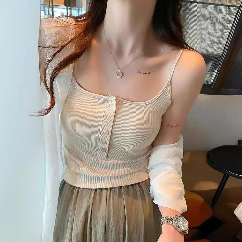 

2024 Women's Short Strap Slim Fit Summer Outwear Tank Top