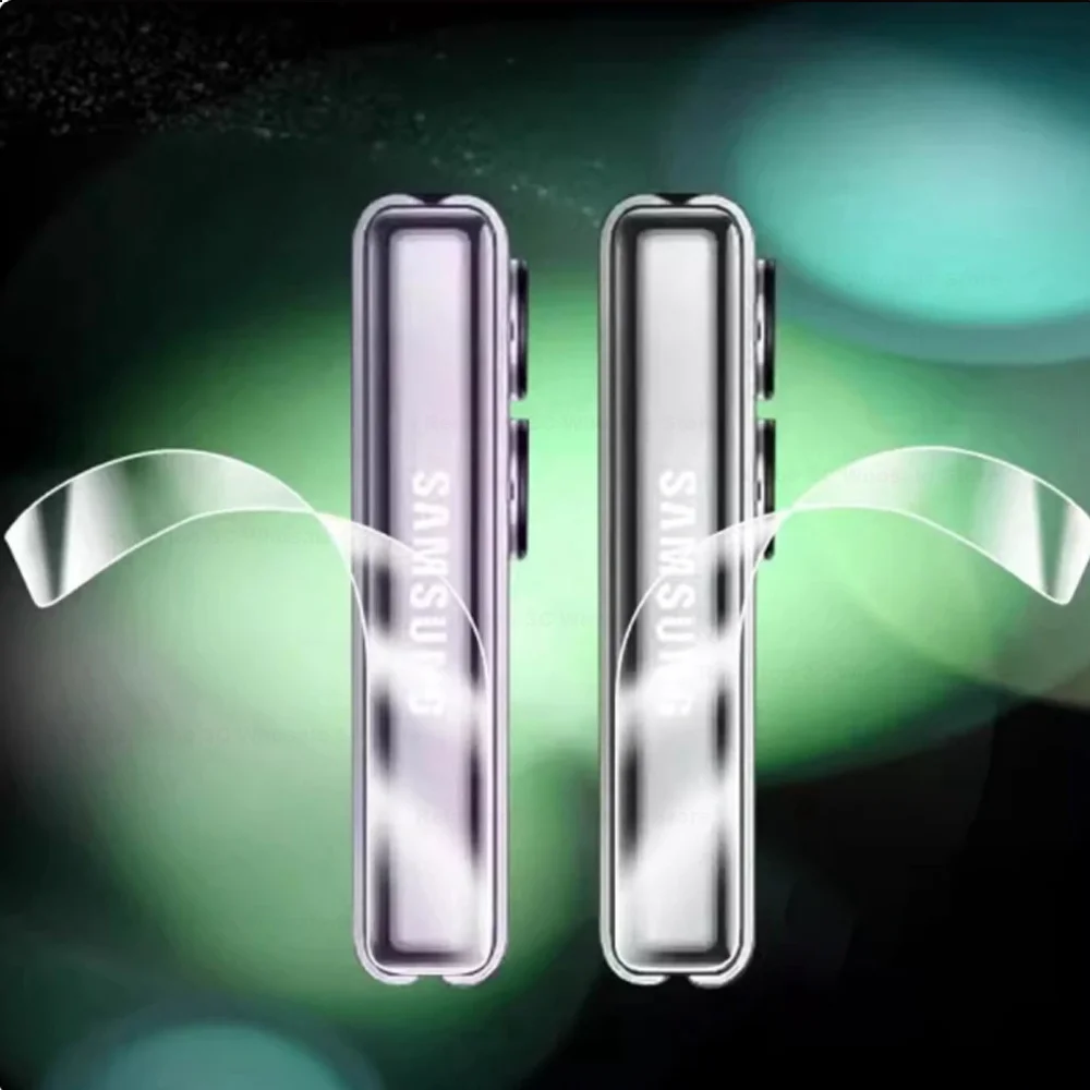 4PCS For Samsung Z Fold 6 Side Sticker Hinge Hydrogel Protector Frame Dust Net Skin Border Samsun ZFold Flip 6 Anti-Scratch Film