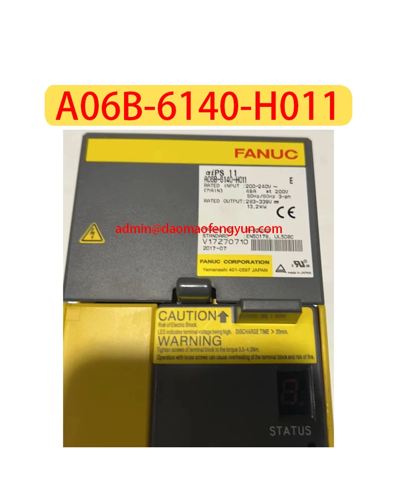 

A06B-6140-H011 Used Servo Drive A06B 6140 H011，Fast shipping