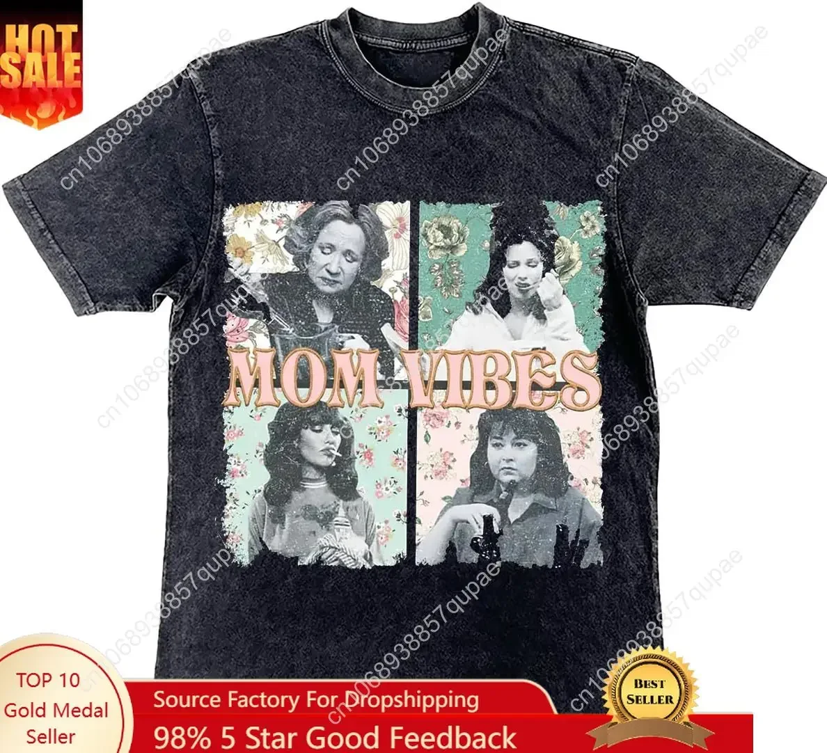 Bellelement Vintage 90's Mama Vibes T-Shirt Graphic T Shirt Mama Shirts