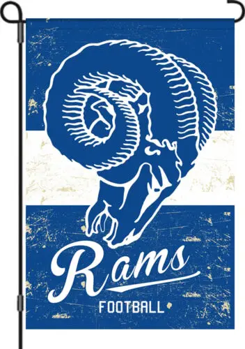 Vintage Los Angeles Rams garden flag 12